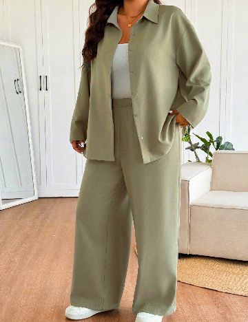 Compleu SHEIN CURVE, verde