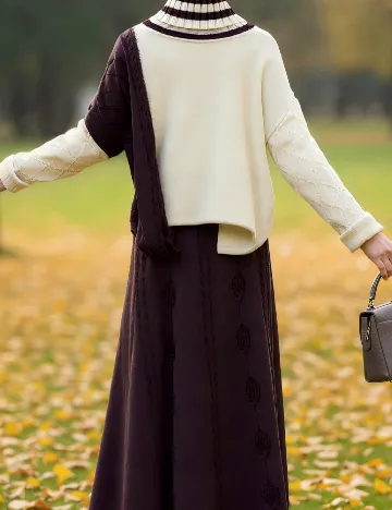 Compleu SHEIN CURVE, maro