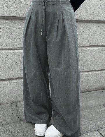 Pantaloni SHEIN CURVE, gri