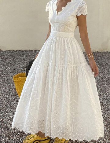 Rochie medie SHEIN, alb