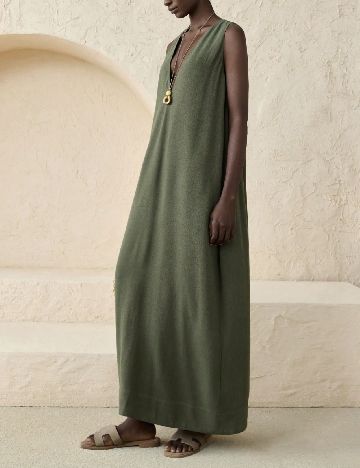 Rochie lunga SHEIN, verde