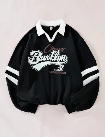 Bluza Shein Kids, negru