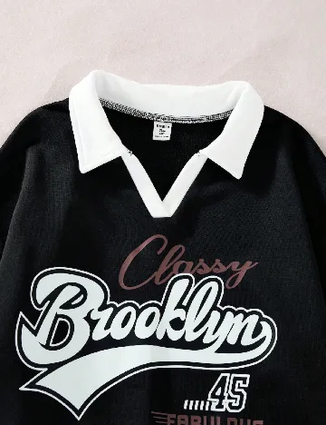 Bluza Shein Kids, negru