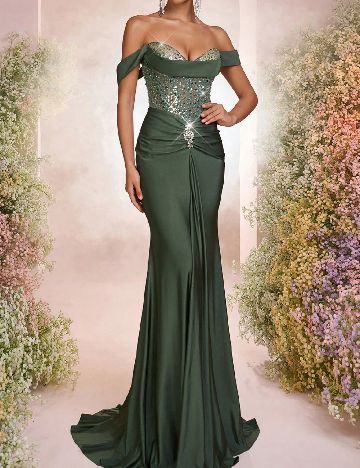 Rochie lunga SHEIN, verde
