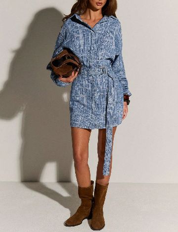 Rochie scurta SHEIN, albastru