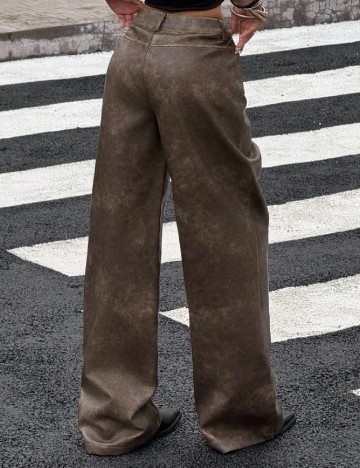 Pantaloni SHEIN, maro