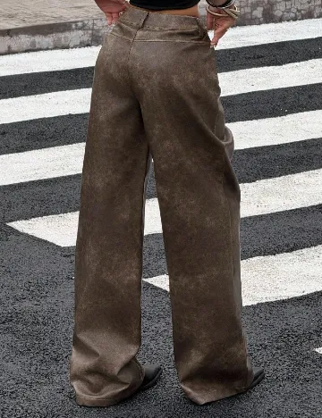 Pantaloni SHEIN, maro