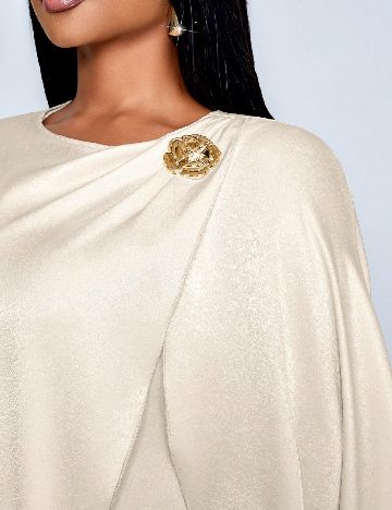 Rochie lunga SHEIN CURVE, crem