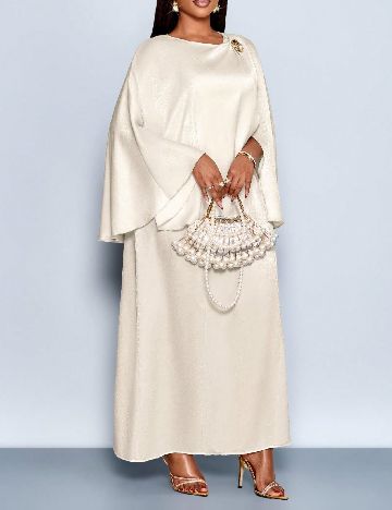 Rochie lunga SHEIN CURVE, crem