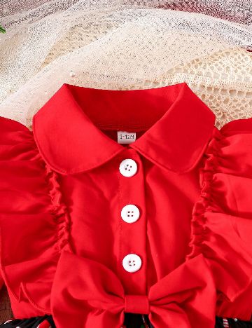 Rochie Shein Kids, rosu/negru