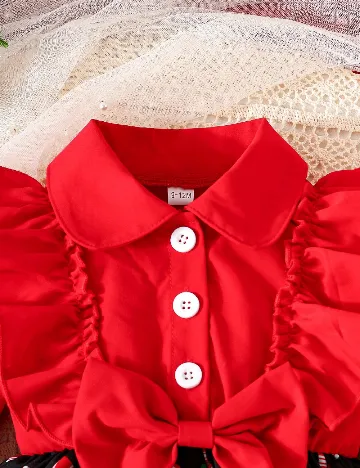 Rochie Shein Kids, rosu/negru