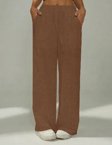 Pantaloni SHEIN, maro