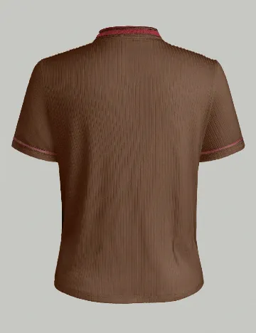 Tricou SHEIN CURVE, maro