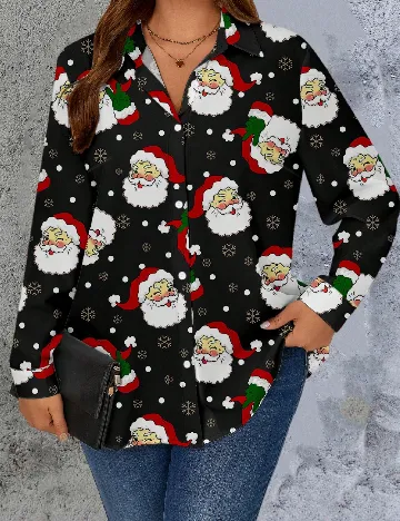 Camasa SHEIN CURVE, negru