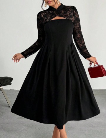 Rochie lunga SHEIN CURVE, negru