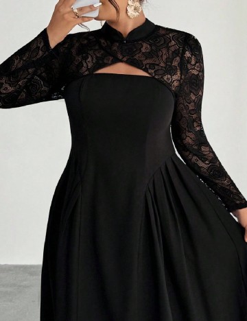Rochie lunga SHEIN CURVE, negru