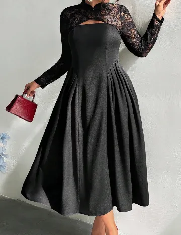 Rochie lunga SHEIN CURVE, negru