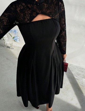 Rochie lunga SHEIN CURVE, negru