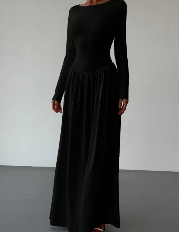 Rochie lunga SHEIN CURVE, negru