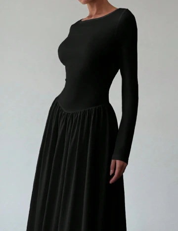 Rochie lunga SHEIN CURVE, negru