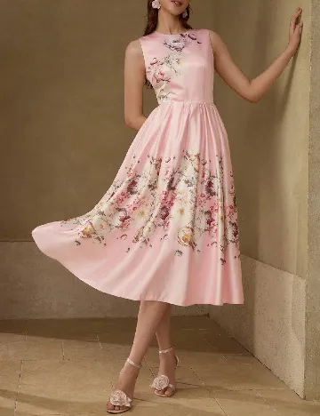 Rochie medie MOTF, roz