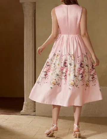 Rochie medie MOTF, roz