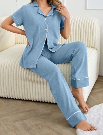 Pijama SHEIN, albastru