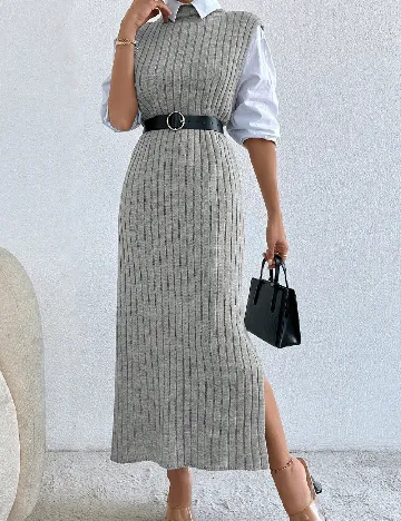 Rochie lunga SHEIN, gri