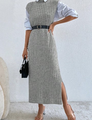 Rochie lunga SHEIN, gri