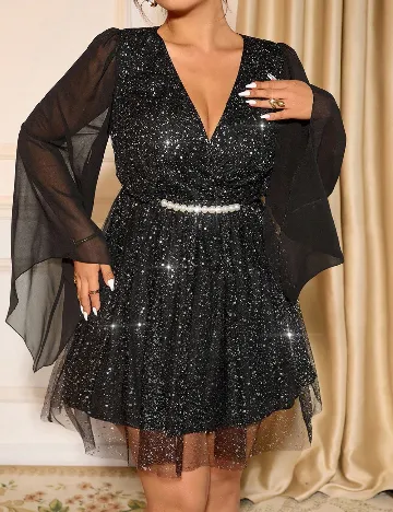 Rochie scurta SHEIN CURVE, negru