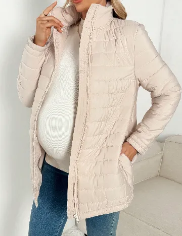 Geaca SHEIN Maternity, crem