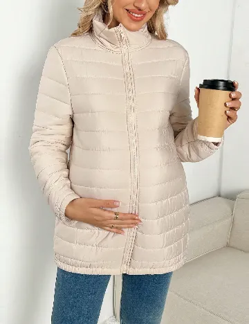 Geaca SHEIN Maternity, crem