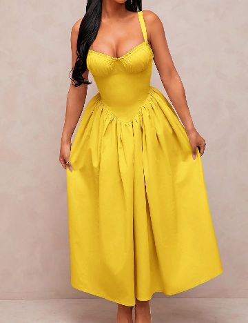 Rochie lunga SHEIN, galben