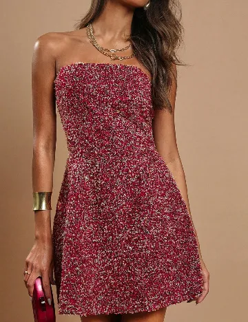 Rochie scurta SHEIN, rosu