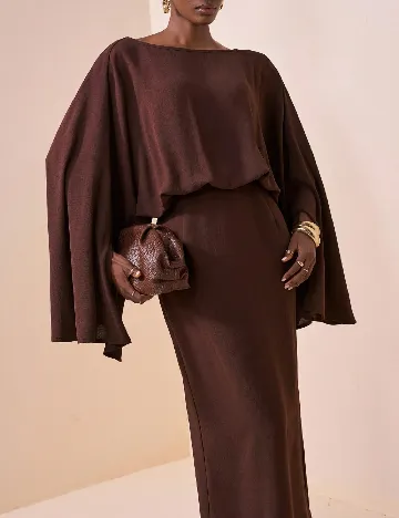 Rochie lunga SHEIN, maro