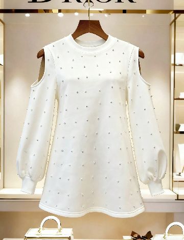 Rochie scurta SHEIN, alb