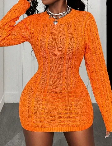 Rochie scurta SHEIN, portocaliu