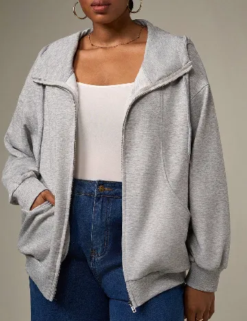 Hanorac SHEIN CURVE, gri