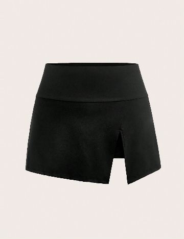 Fusta pantalon SHEIN CURVE, negru