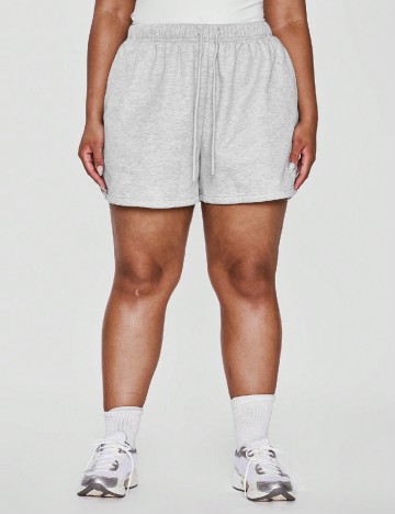 Pantaloni scurti SHEIN CURVE, gri