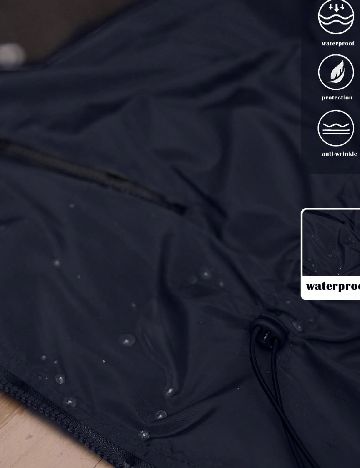 Geaca de ploaie SHEIN CURVE, bleumarin