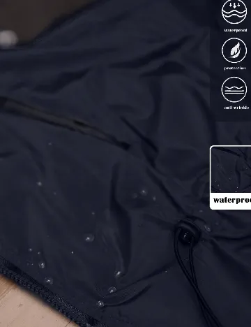 Geaca de ploaie SHEIN CURVE, bleumarin