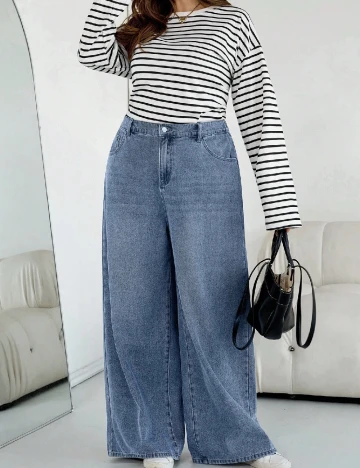 Blugi SHEIN CURVE, albastru