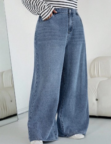 Blugi SHEIN CURVE, albastru