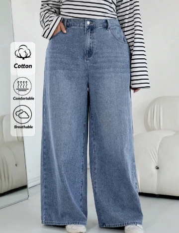 Blugi SHEIN CURVE, albastru