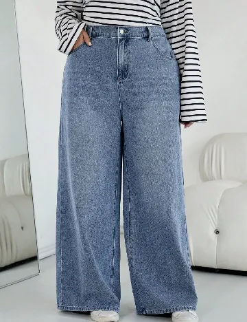 Blugi SHEIN CURVE, albastru