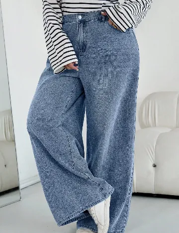 Blugi SHEIN CURVE, albastru