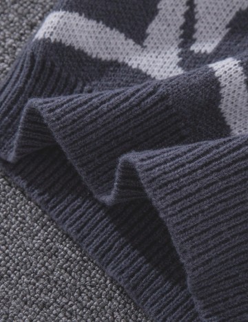 Pulover Shein Kids, gri petrol