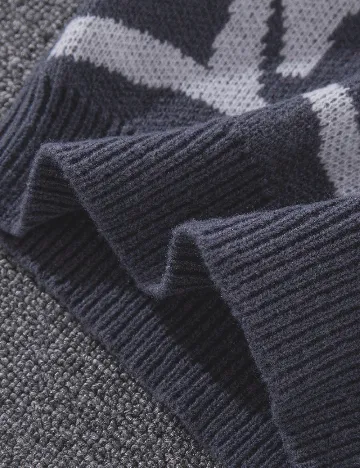 Pulover Shein Kids, gri petrol