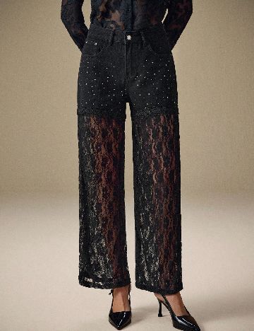 Pantaloni SHEIN, negru